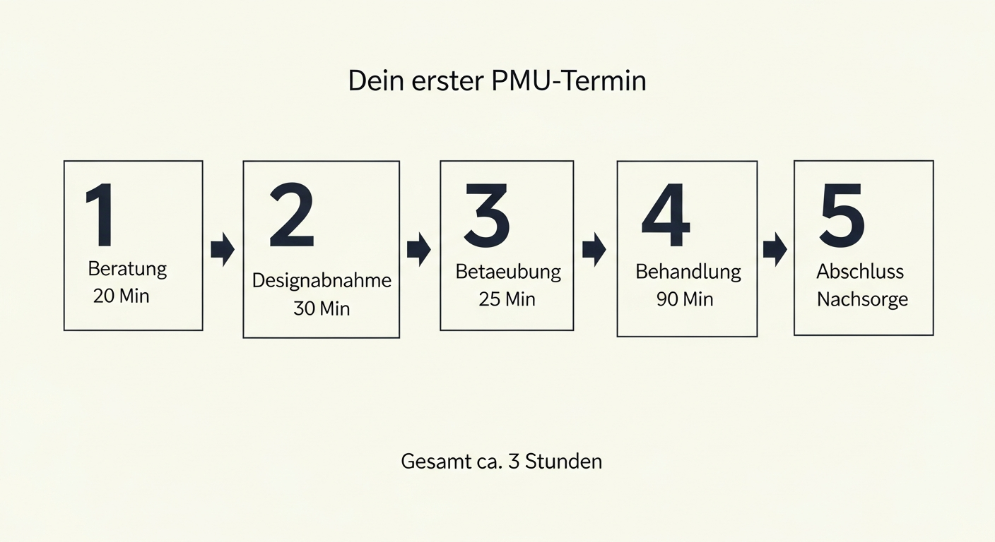 PMU Erstbehandlung Ablauf: Schritt für Schritt vom Beratungsgespräch bis zum Abschluss