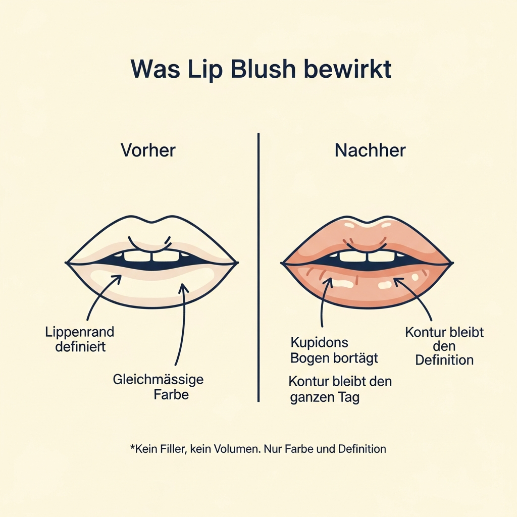Lip Blush Lippenkontur: wie Pigmentierung dünne Lippen definiert