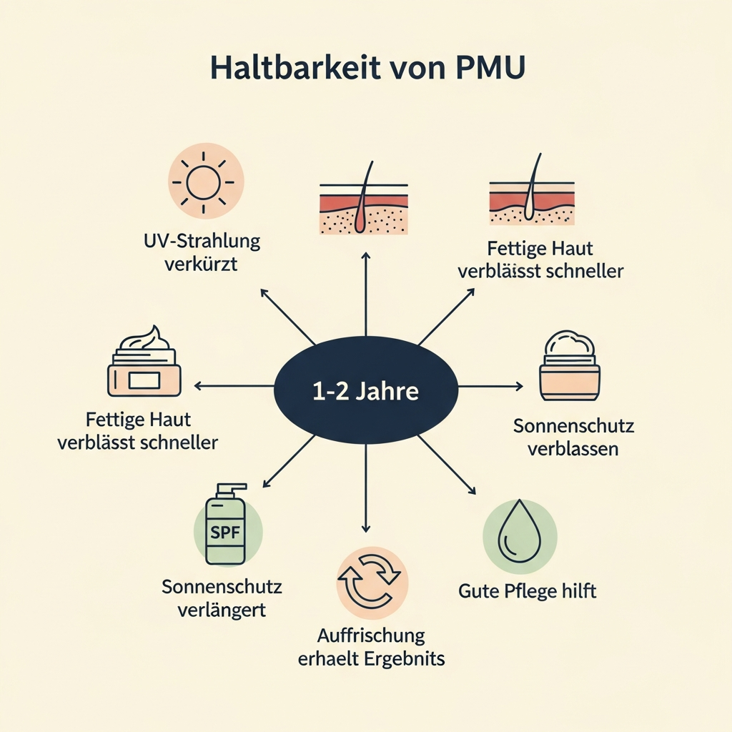 Einflussfaktoren auf die Haltbarkeit von Permanent Make-up